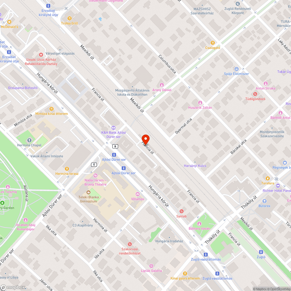 Szeméthegy a garázssoron Francia út bejelentés helye