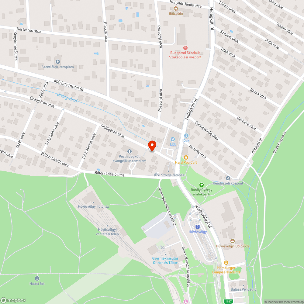 Kicsorduló szemét bejelentés helye