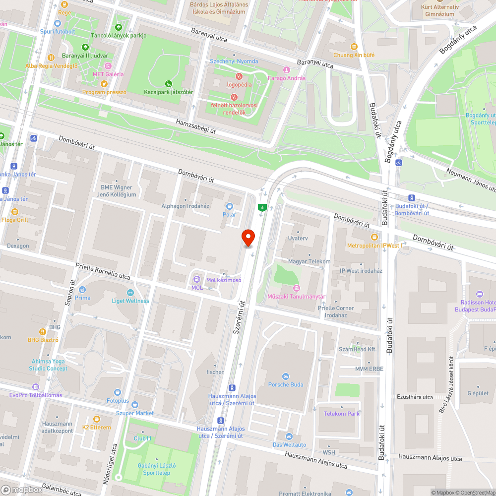 Elhagyott autó bejelentés helye