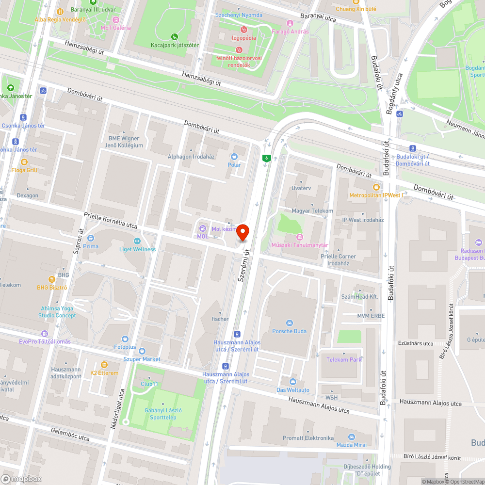 Elhagyott autók bejelentés helye