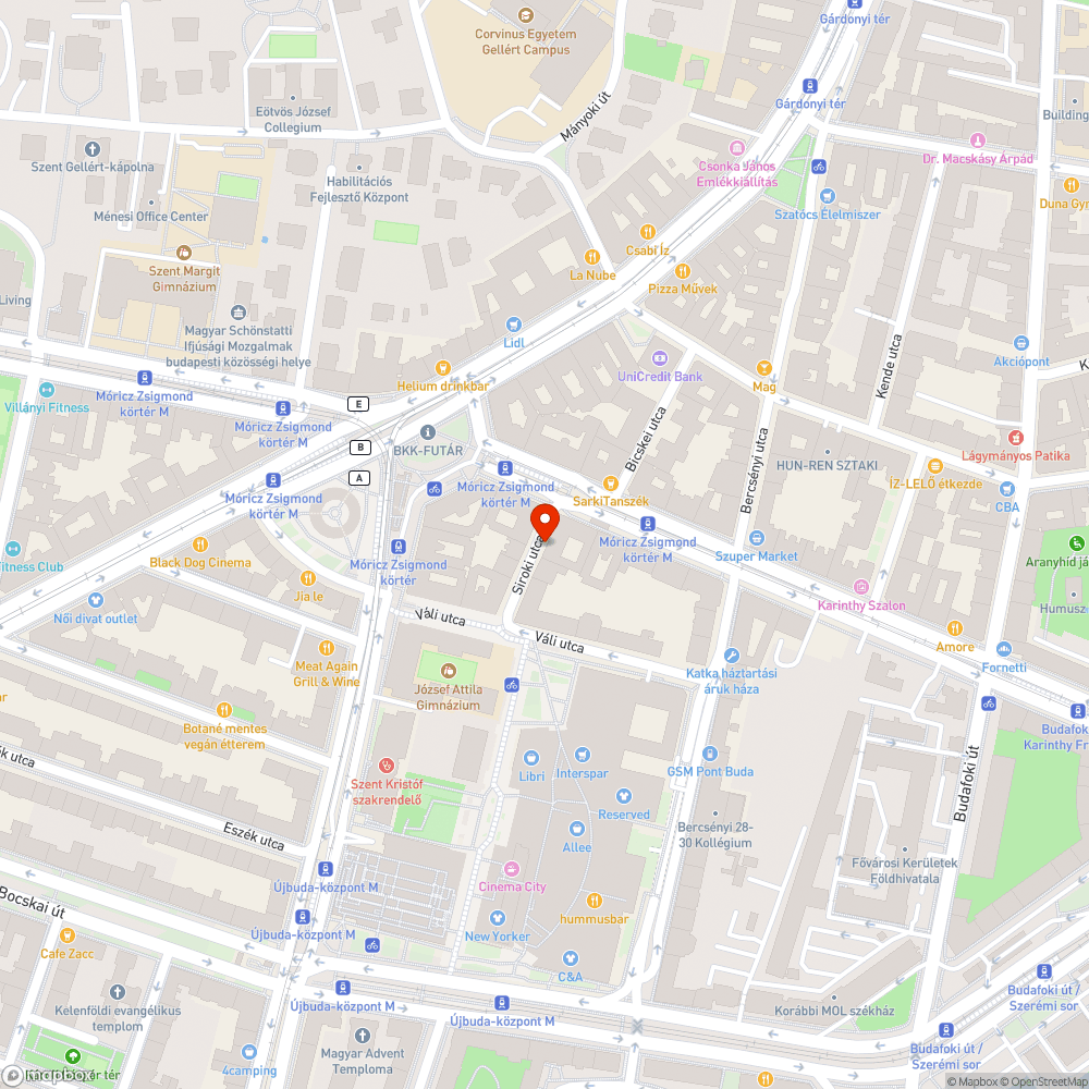 Elhagyott autó bejelentés helye