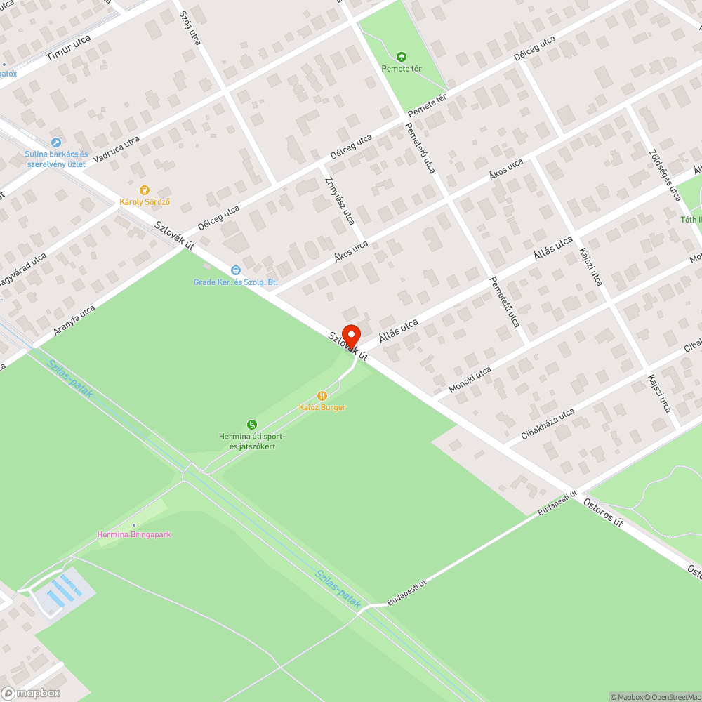 Váró bejelentés helye