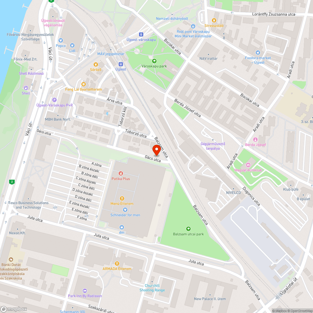 Szemétkupac a Balzsam utcai vasúti átjárónál bejelentés helye