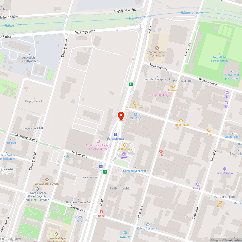 Utastájékozató teszt üzem bejelentés helye