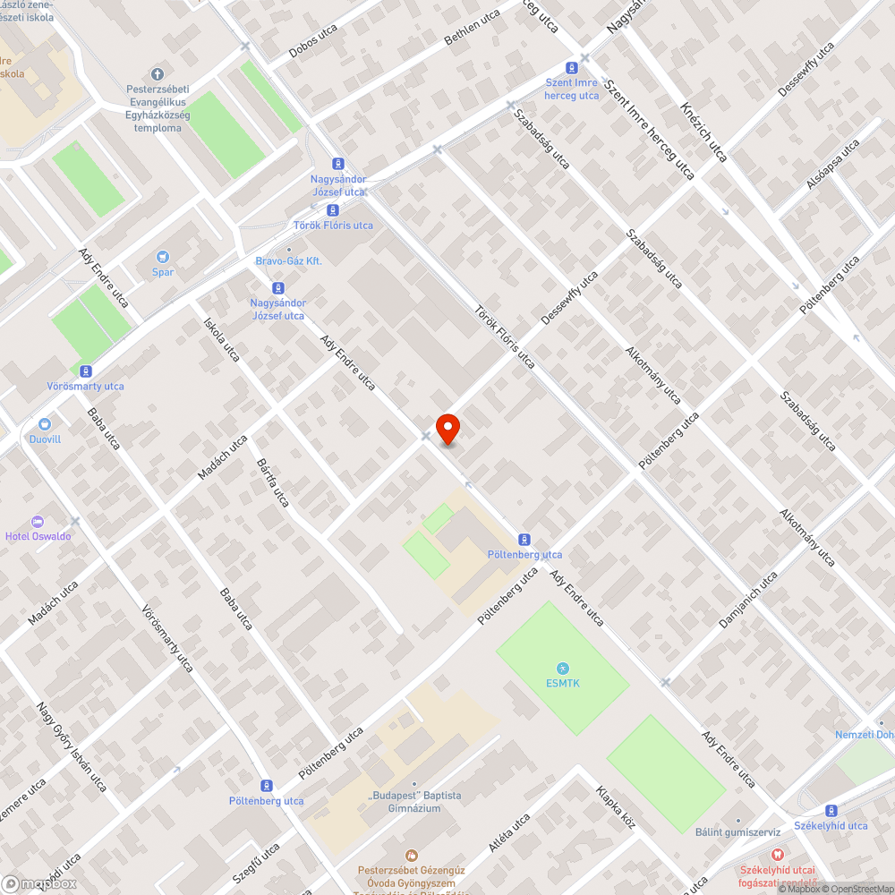 Felrepedt járda bejelentés helye