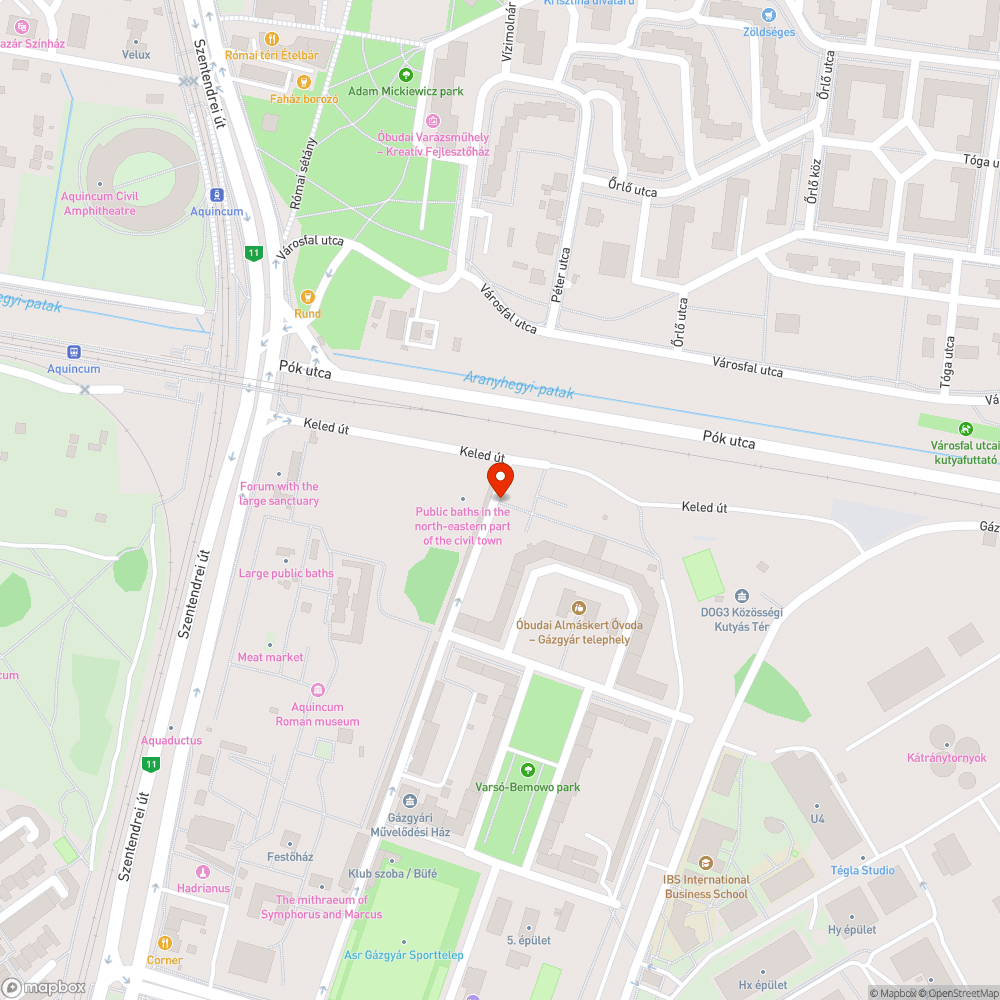 A Sujtás utcai lámpa, ami ritkán működik bejelentés helye