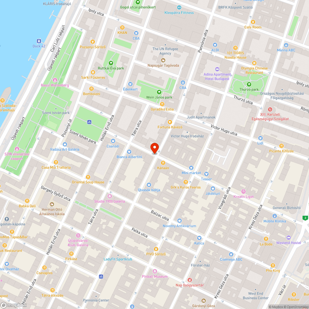 Úthiba a Csanády utca-Pannónia utca sarkán bejelentés helye