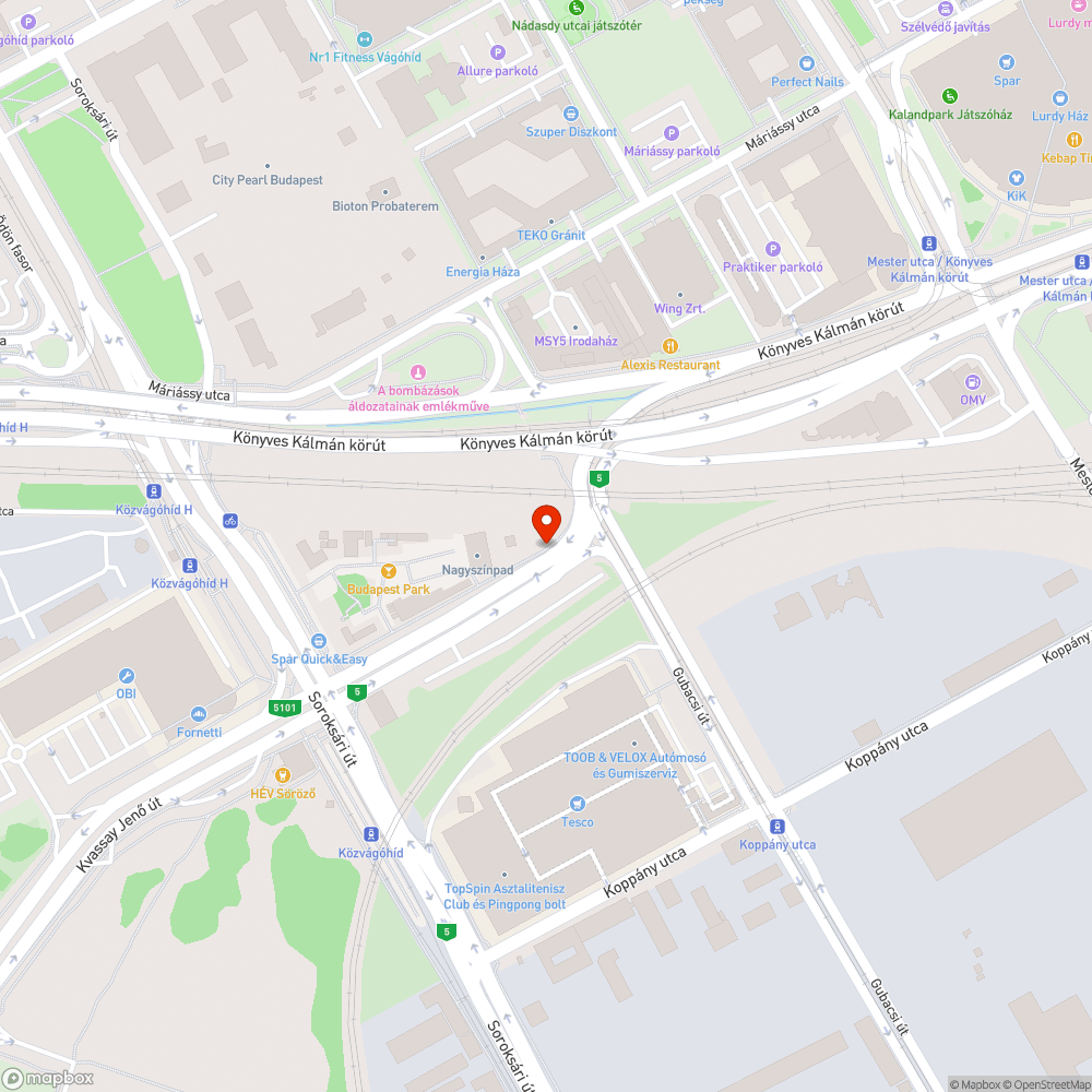 Veszélyes kereszteződés a Kvassay úton bejelentés helye