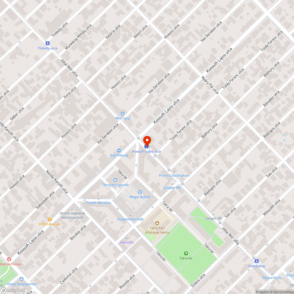 Matricás tábla bejelentés helye