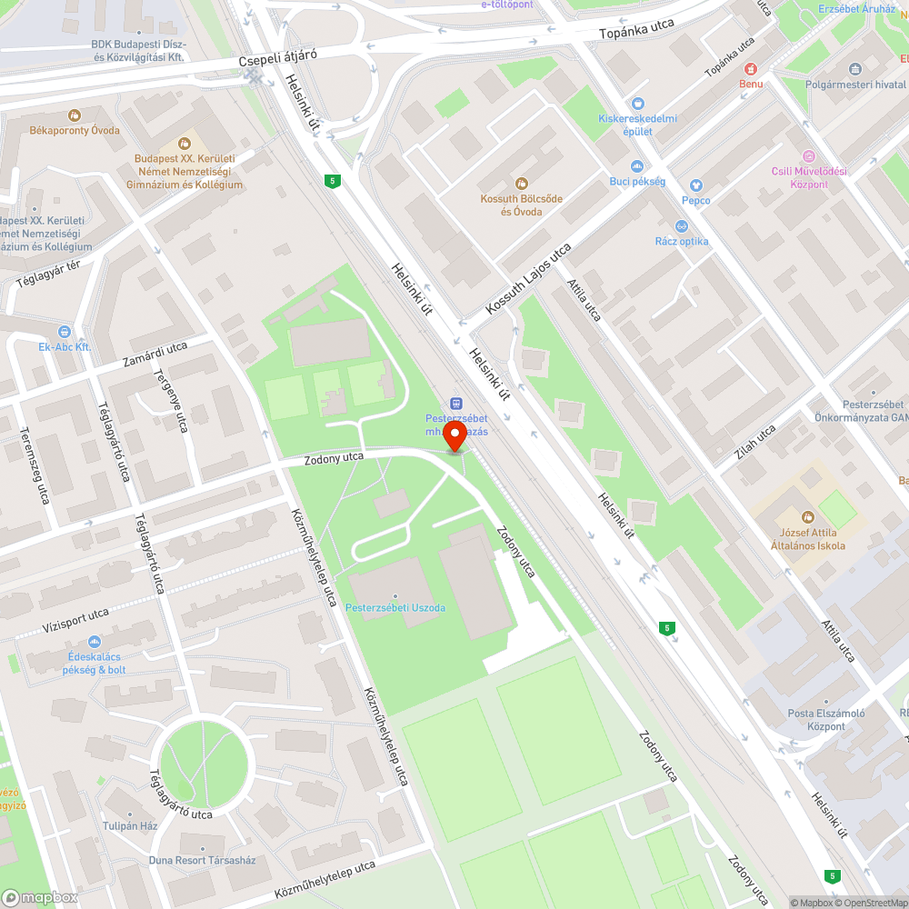 Rozsdás tábla bejelentés helye