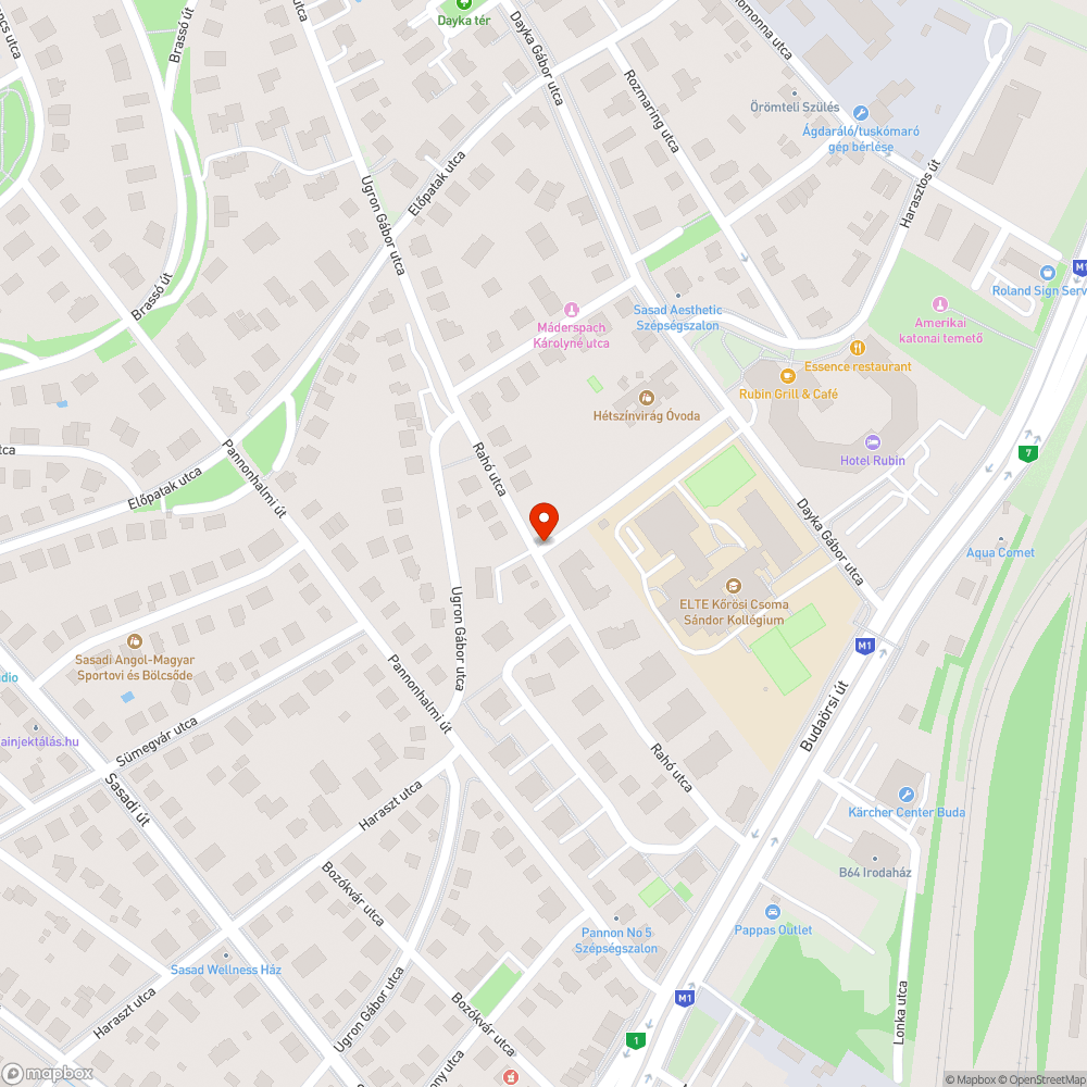 Elgázolt szemetes bejelentés helye