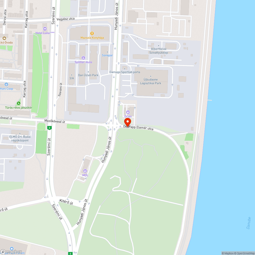 Elhagyott autó bejelentés helye