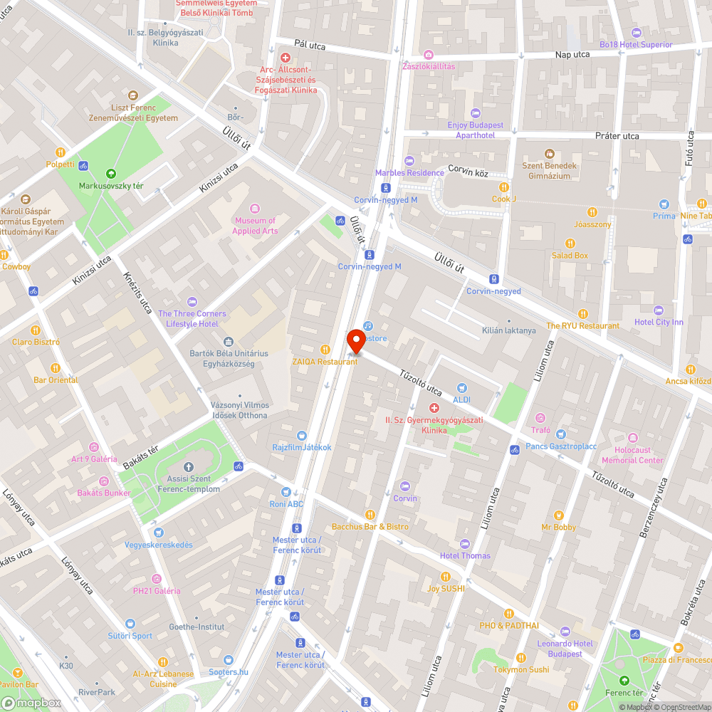 A Green House Grill elhagyott reklámbiciklije bejelentés helye