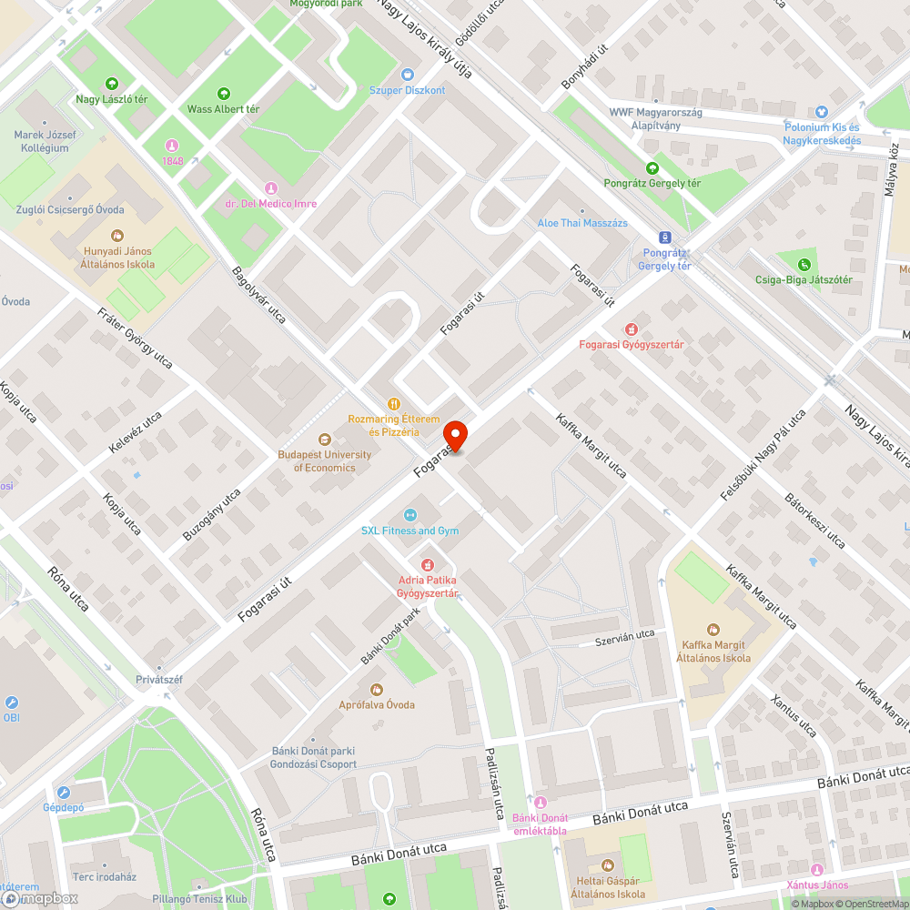 Homok bejelentés helye