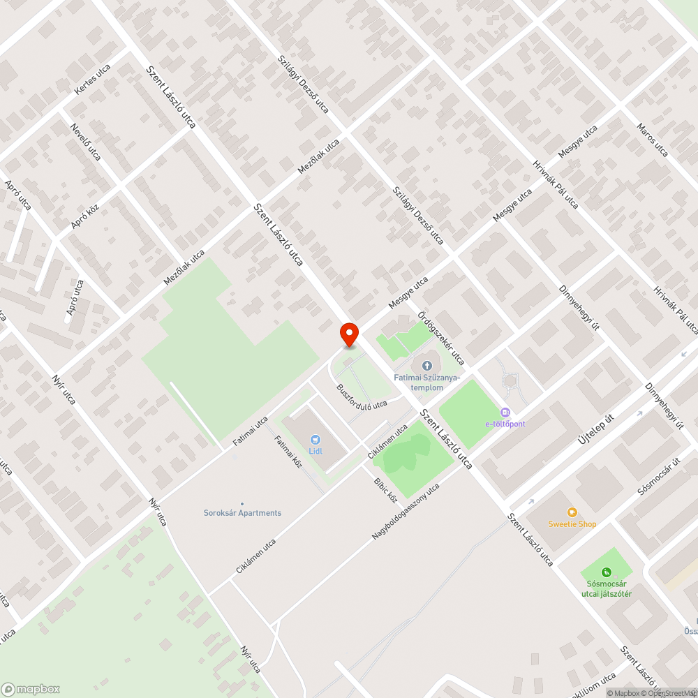 Hiányzó tábla bejelentés helye