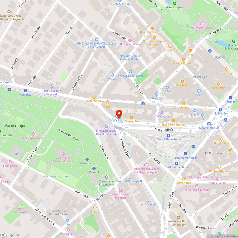 Hiányzó közműfedél bejelentés helye