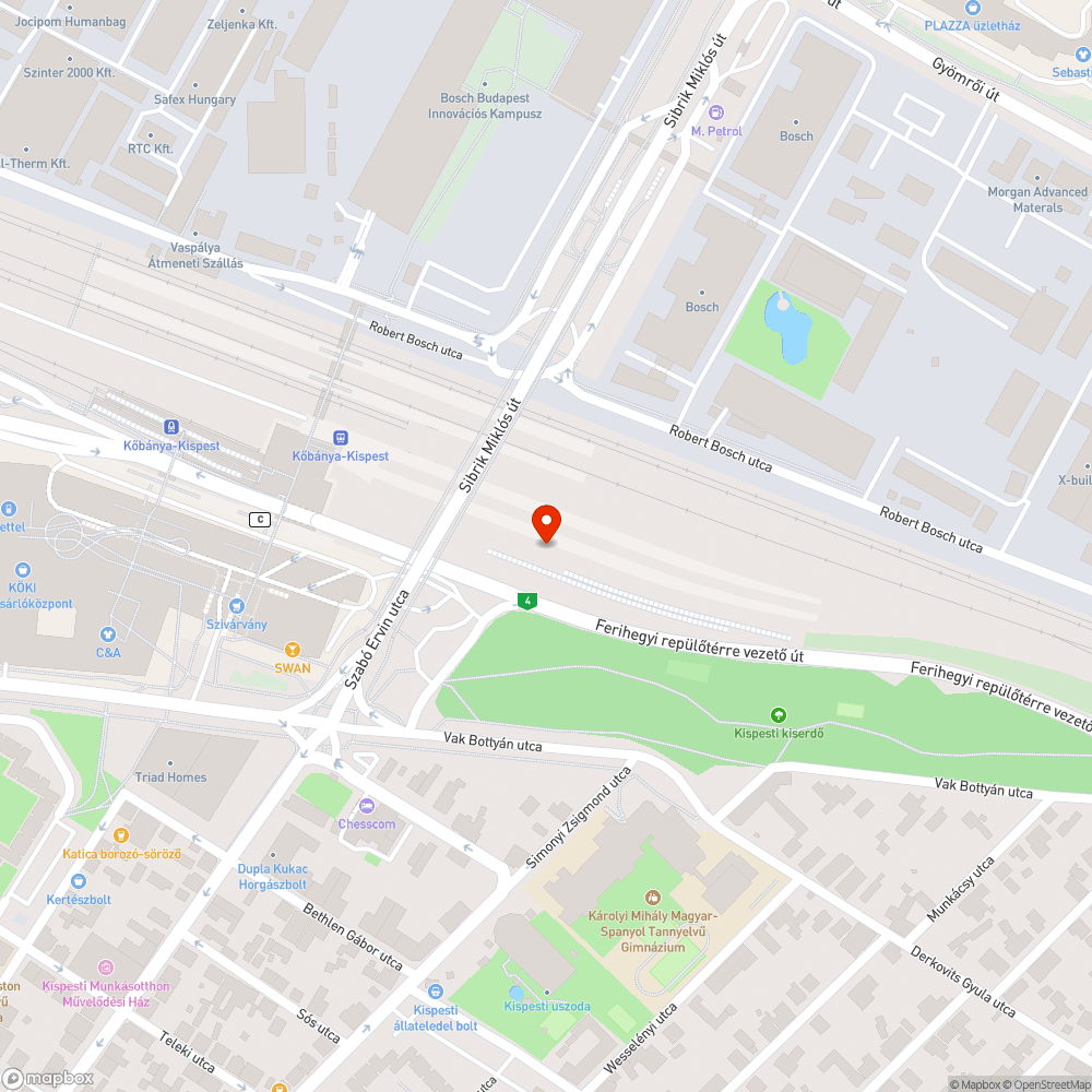 Balesetveszélyes tábla tartó maradvány a peronon bejelentés helye