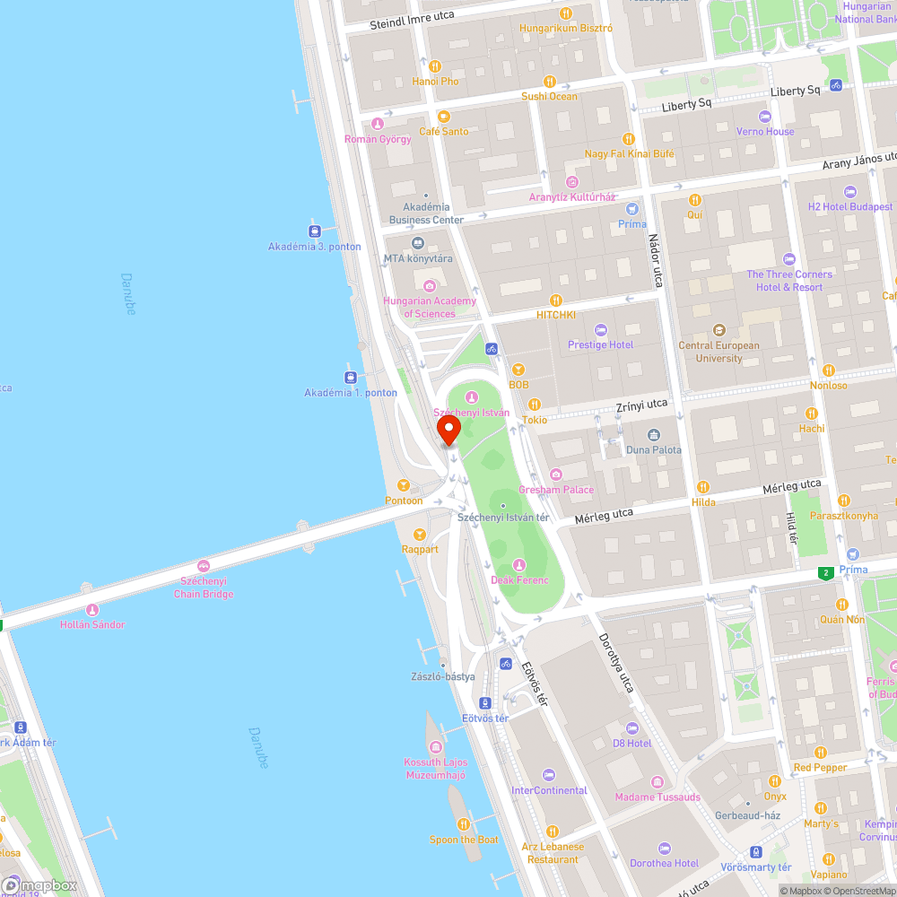 Graffiti a Lánchídnál bejelentés helye