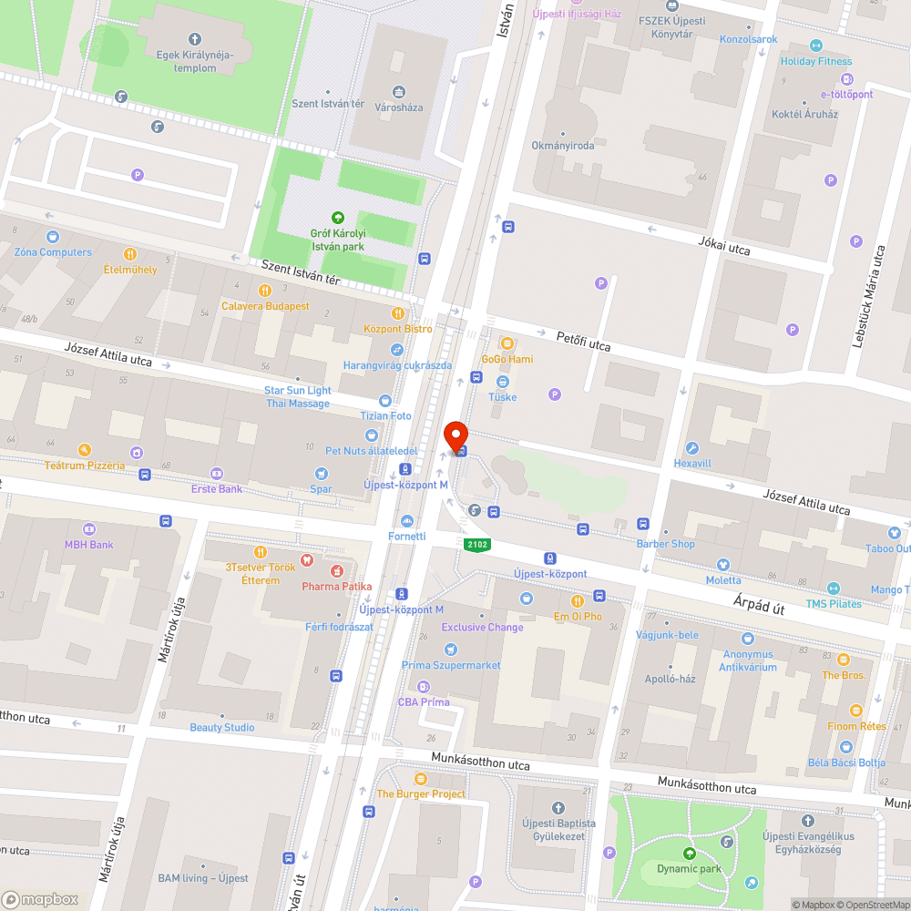 Szemét bejelentés helye