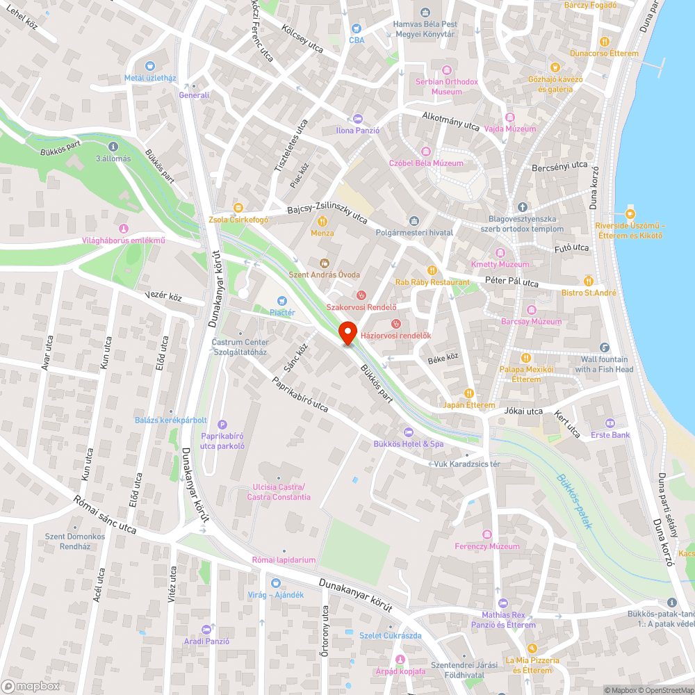 Balesetveszélyes lépcsősor a Kanonok utcai gyalogoshíd lábánál bejelentés helye