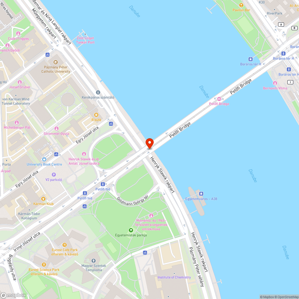 Graffiti (Petőfi híd) bejelentés helye