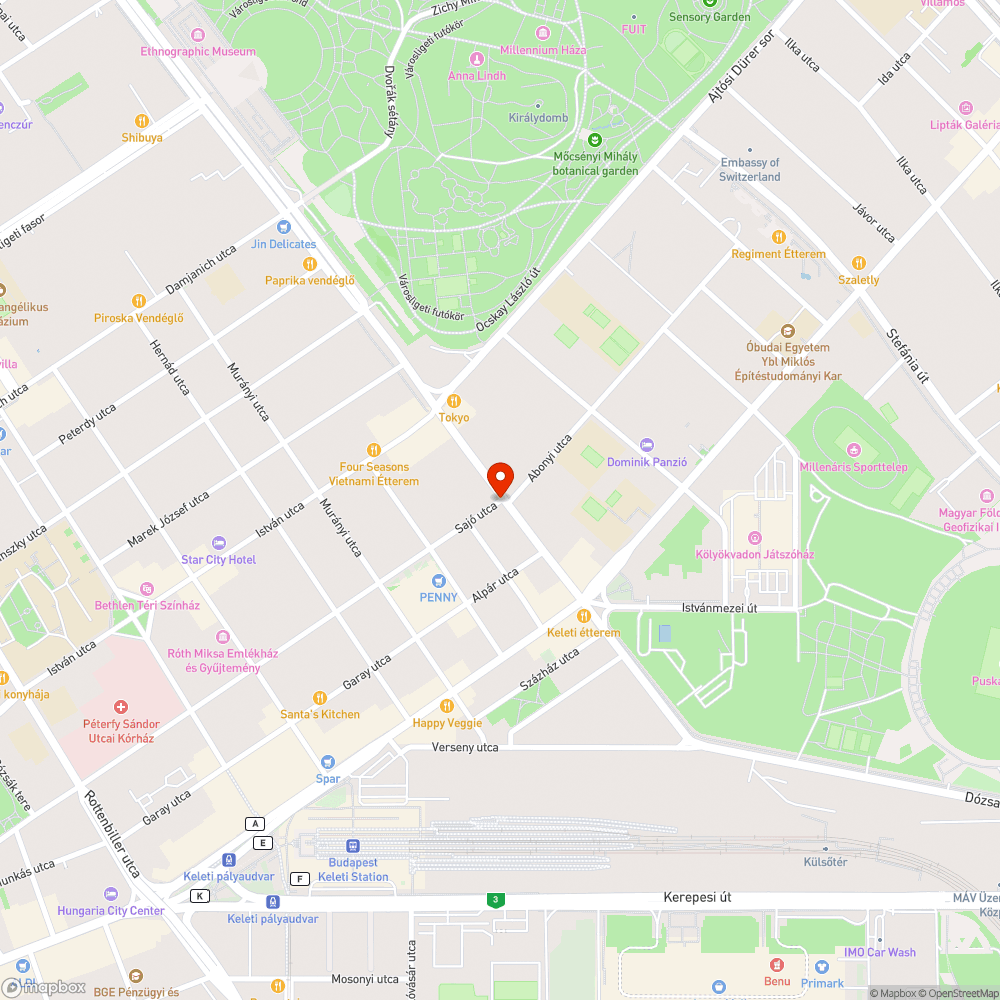 Bontódó kocsi bejelentés helye