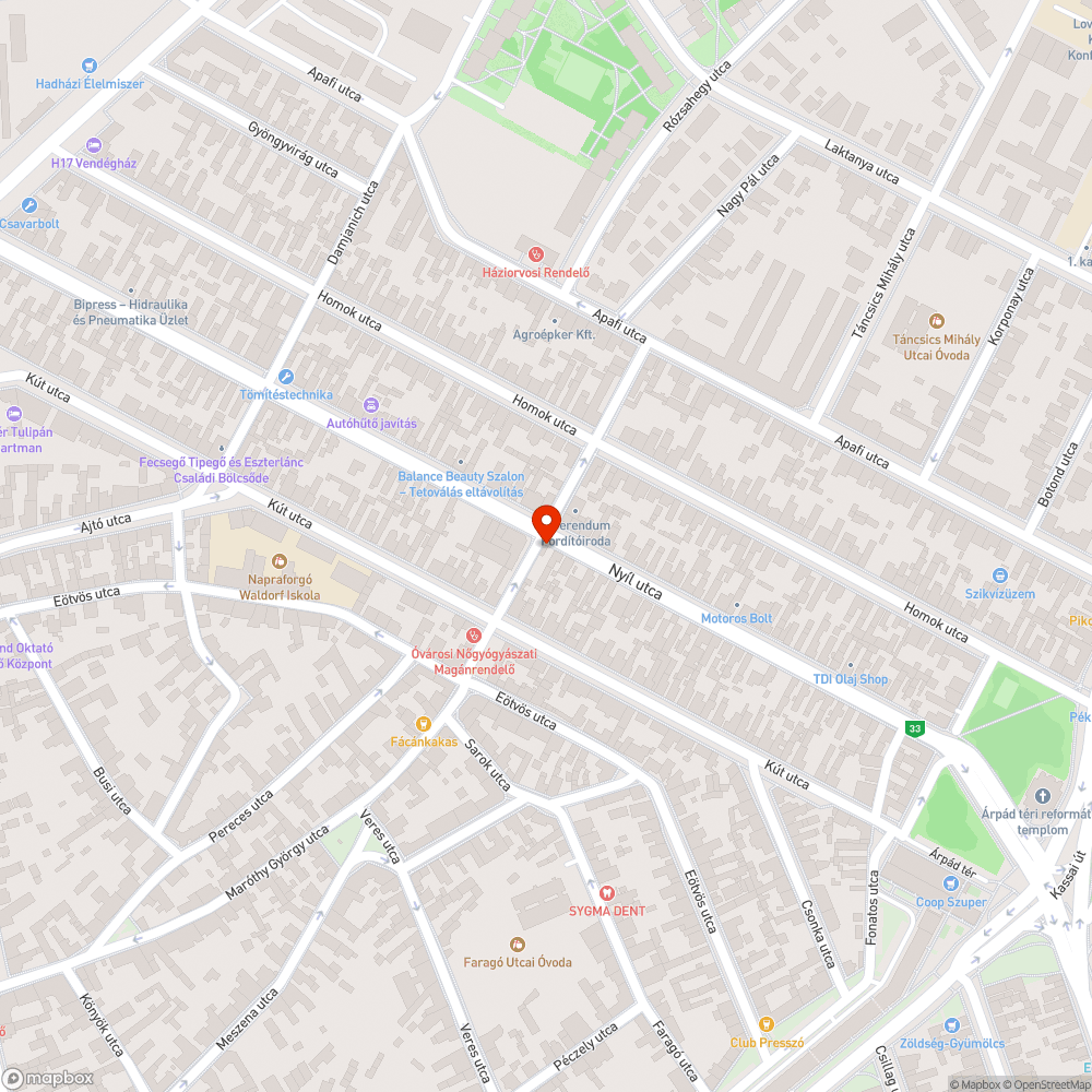 Nyíl utca szemetesek nélkül bejelentés helye