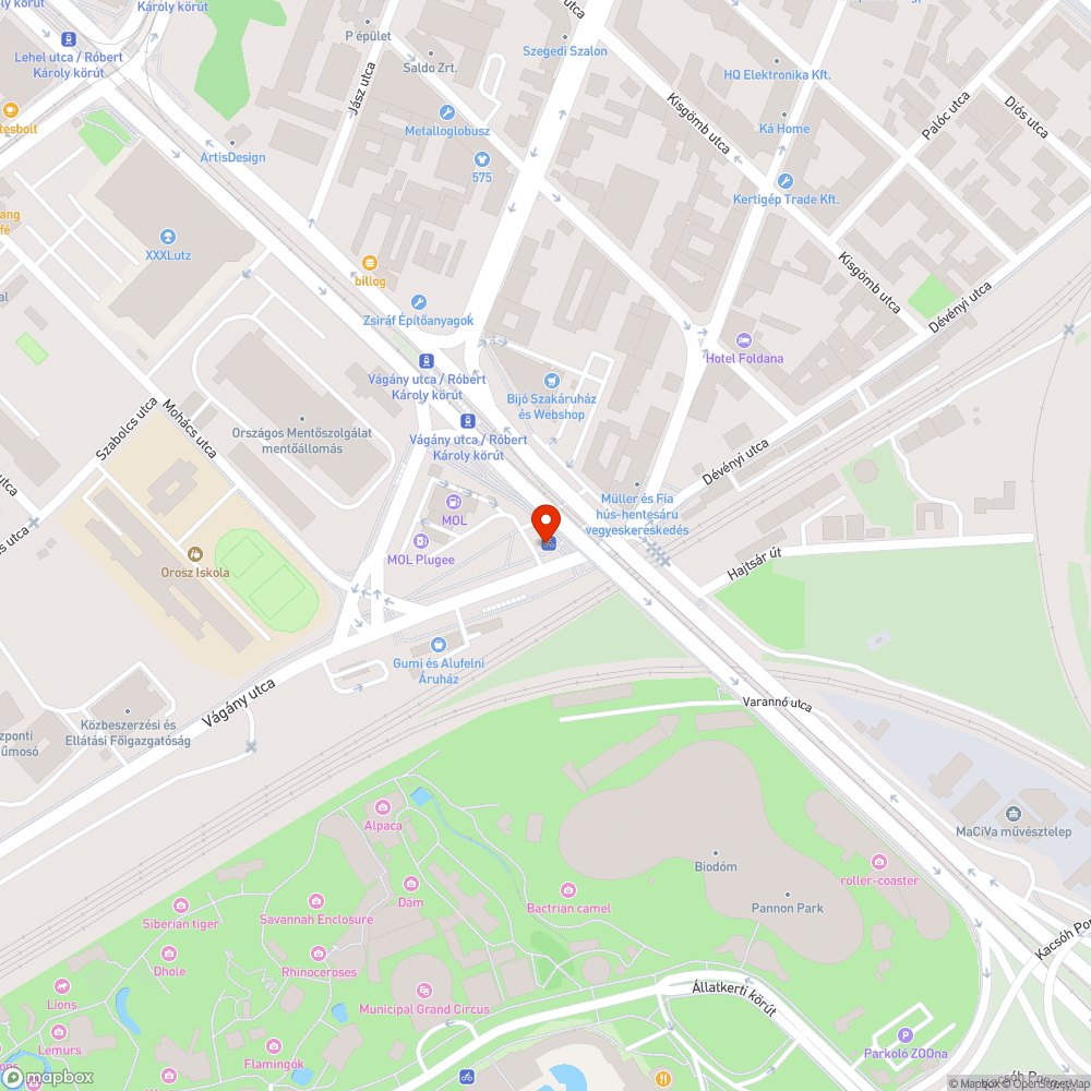 Megrongált Bubi állomás bejelentés helye