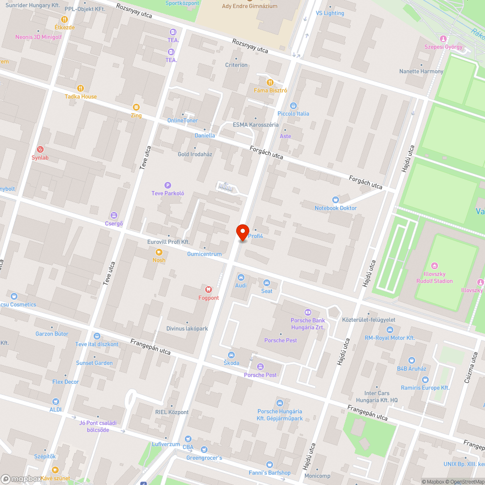 Kerékpárút burkolat repedések bejelentés helye