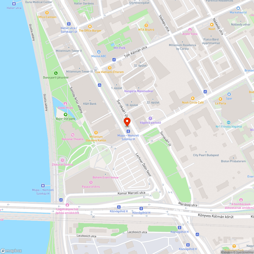 Omladozó, rozsdás oszlopok a Soroksári úton. bejelentés helye