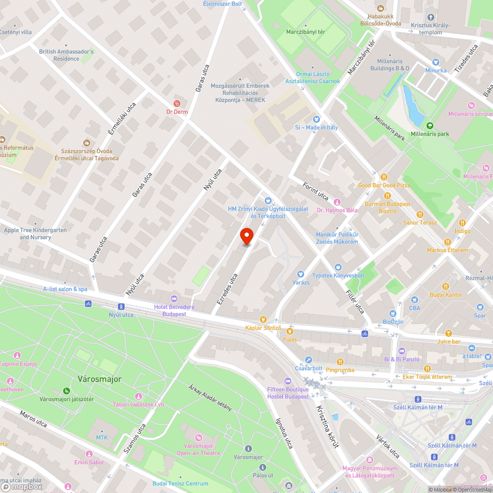 Ezredes utca bejelentés helye