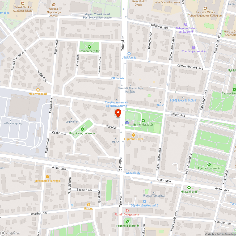 Buszmegálló rongálás bejelentés helye