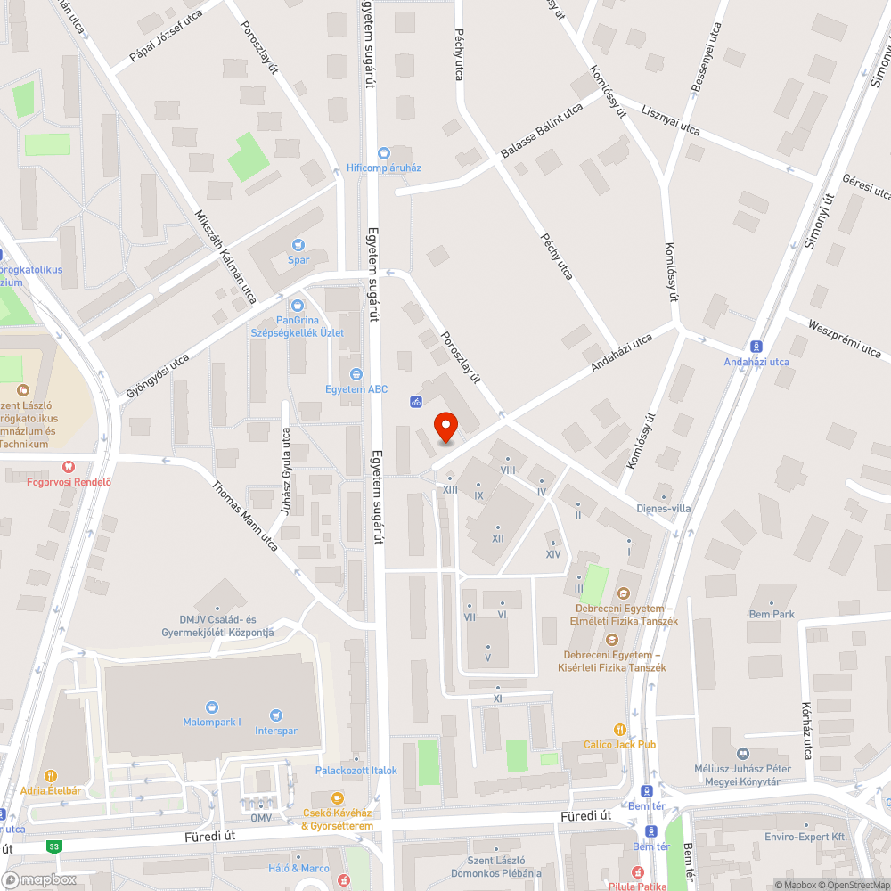 veszélyes és elfoglalt járda bejelentés helye