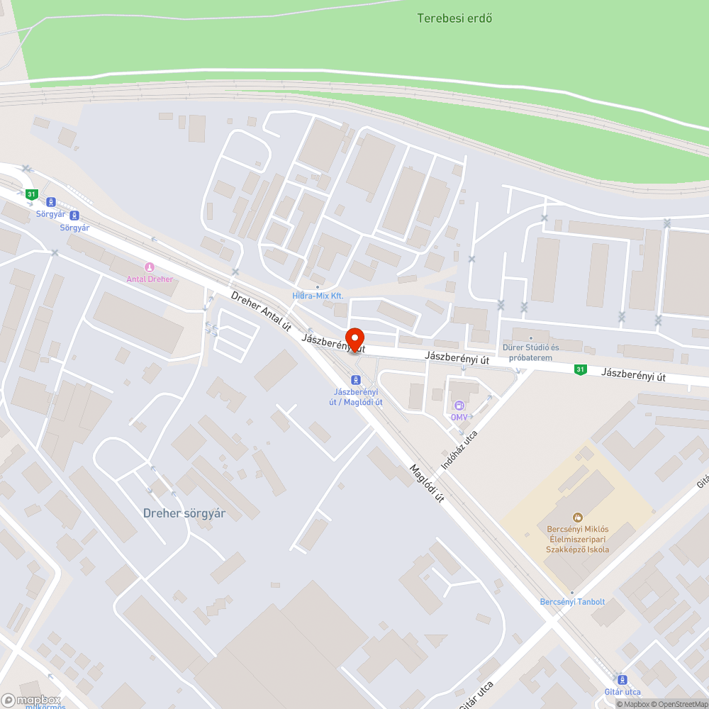 Felveri a gaz a Jászberényi járdát bejelentés helye