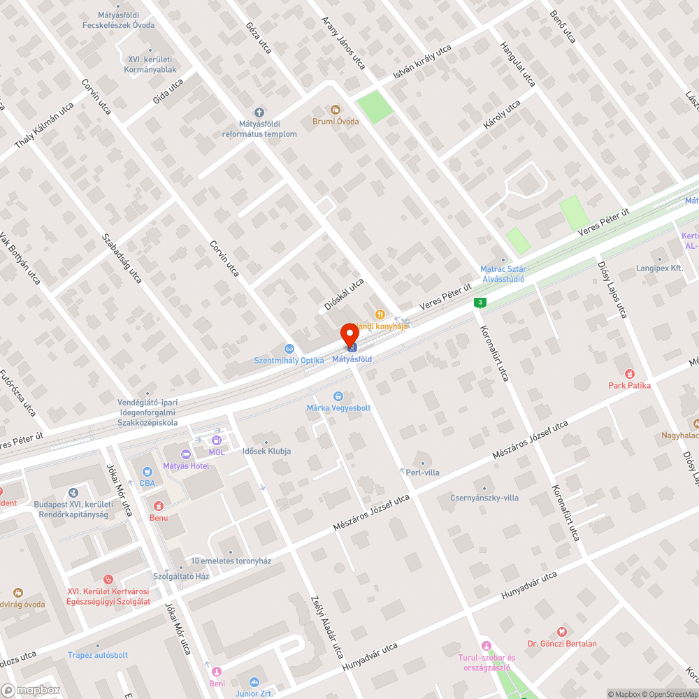 Leomlott peron bejelentés helye