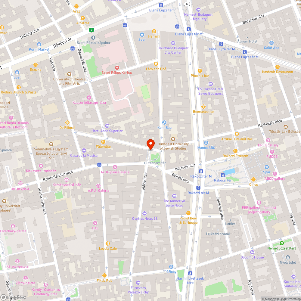 Bővítendő kerékpártámasz sziget bejelentés helye