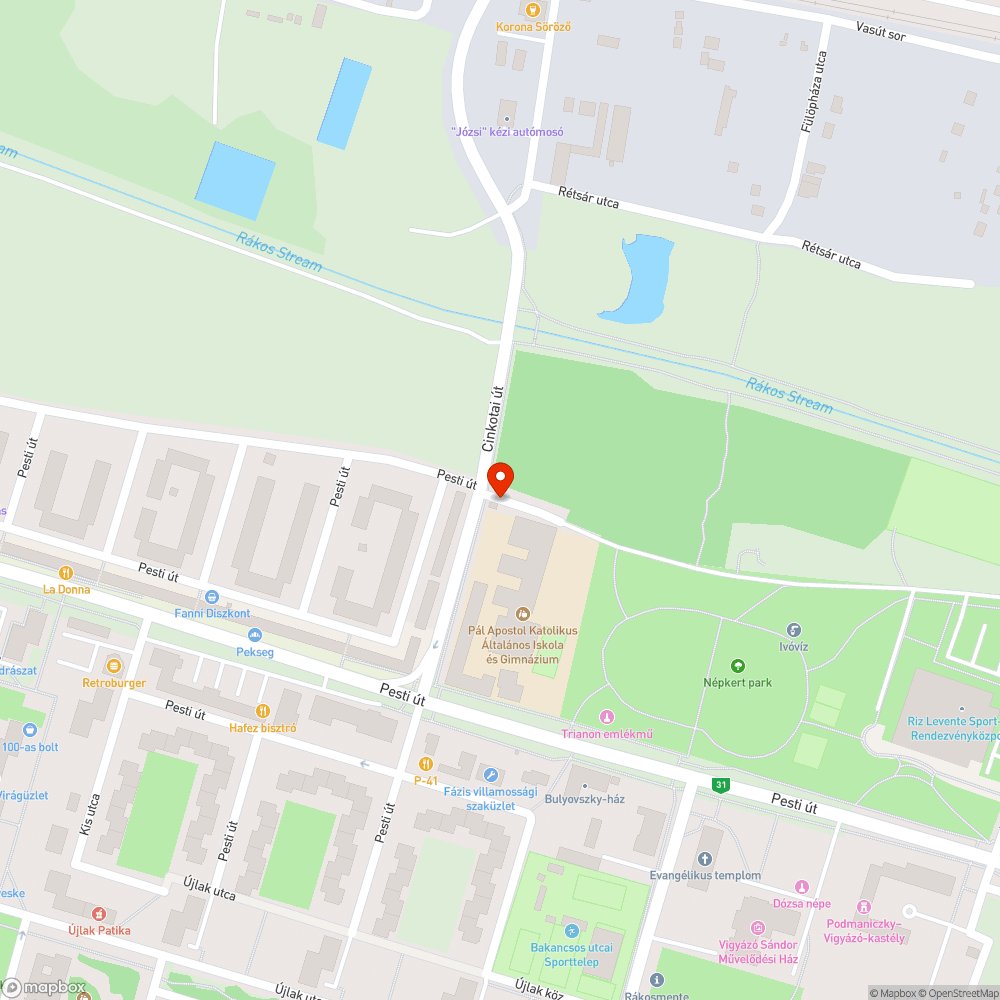 Táblák a szélben bejelentés helye