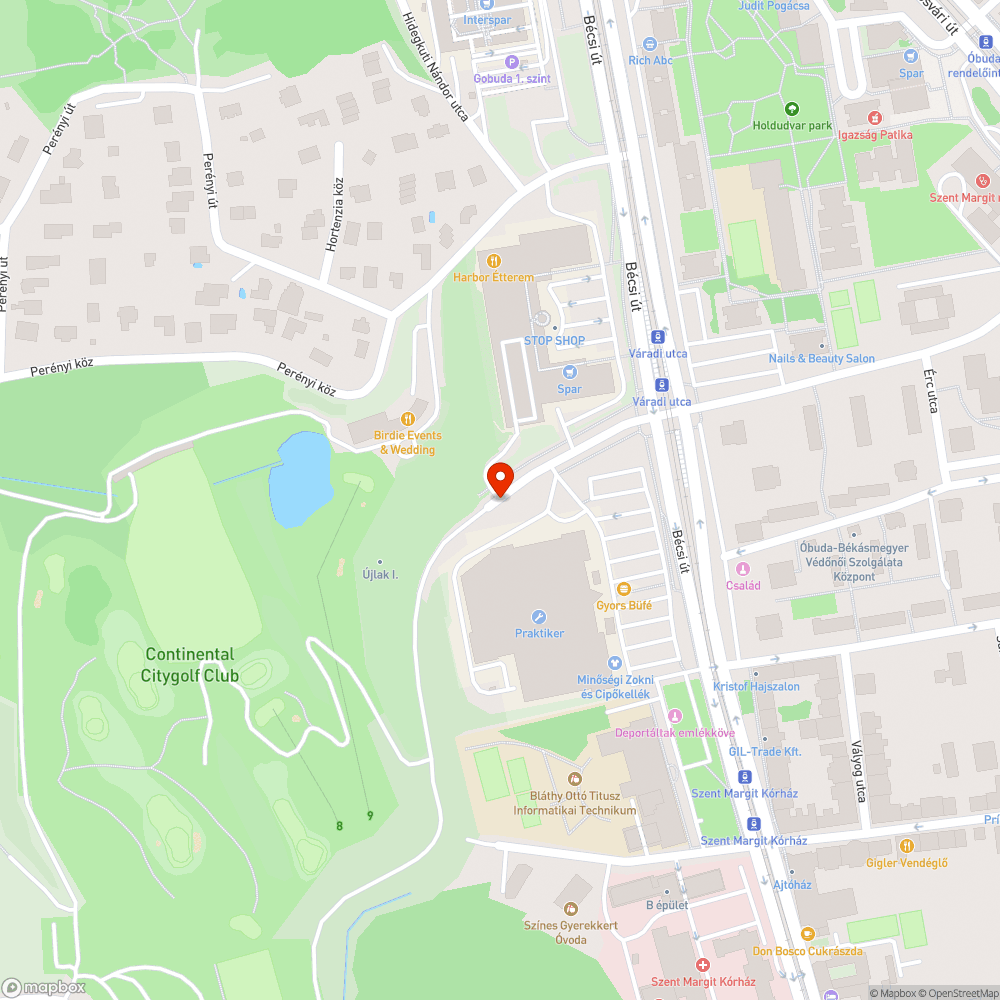 Roncsautó a Váradi utcában bejelentés helye