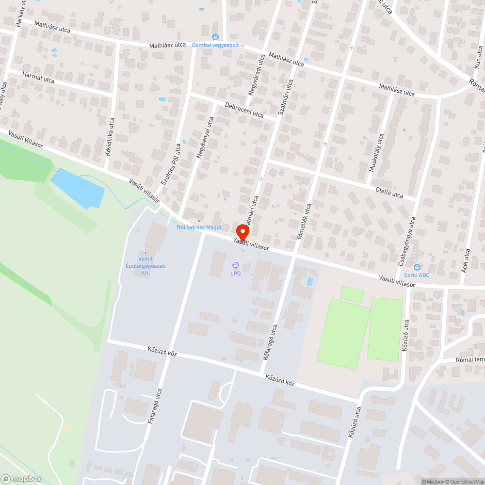 Törött tükör bejelentés helye