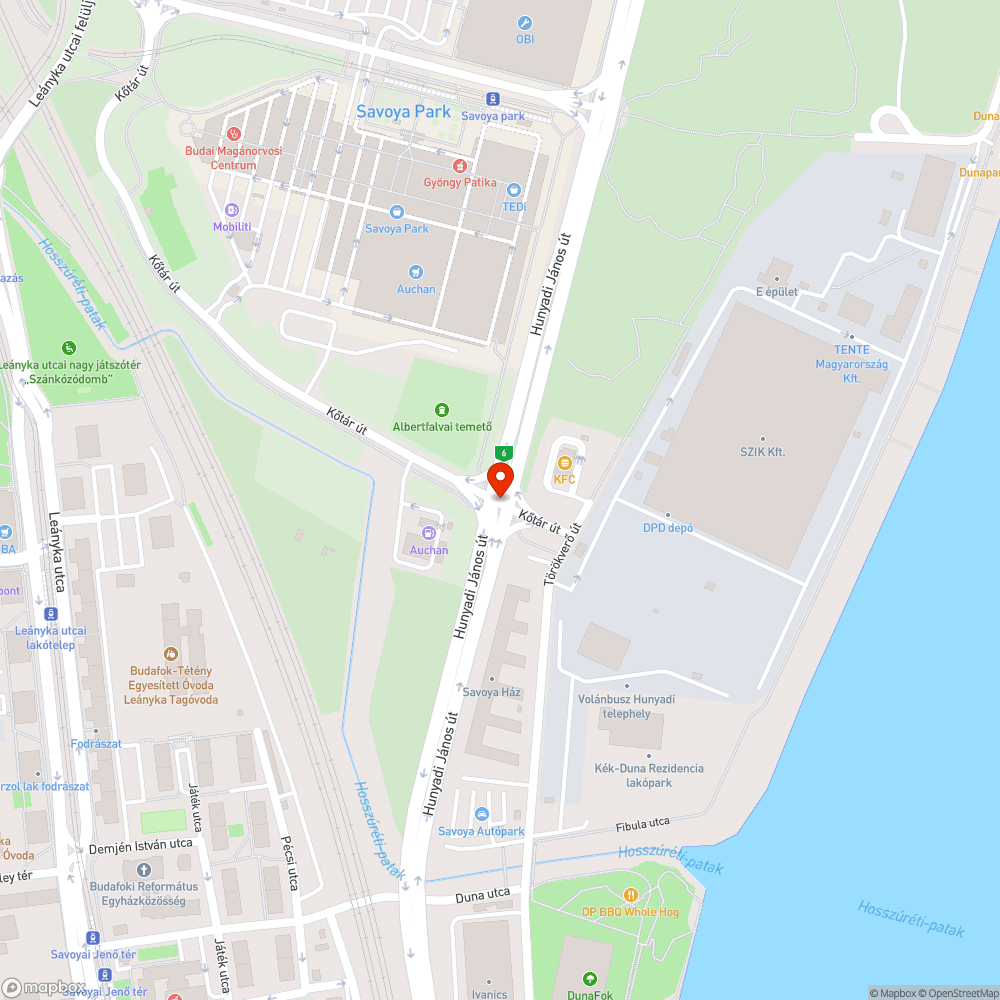 Romos tábla bejelentés helye