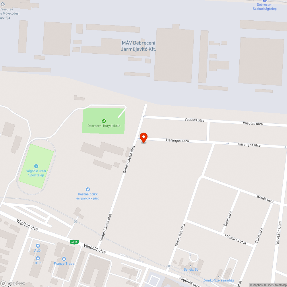 Szemetes utca bejelentés helye