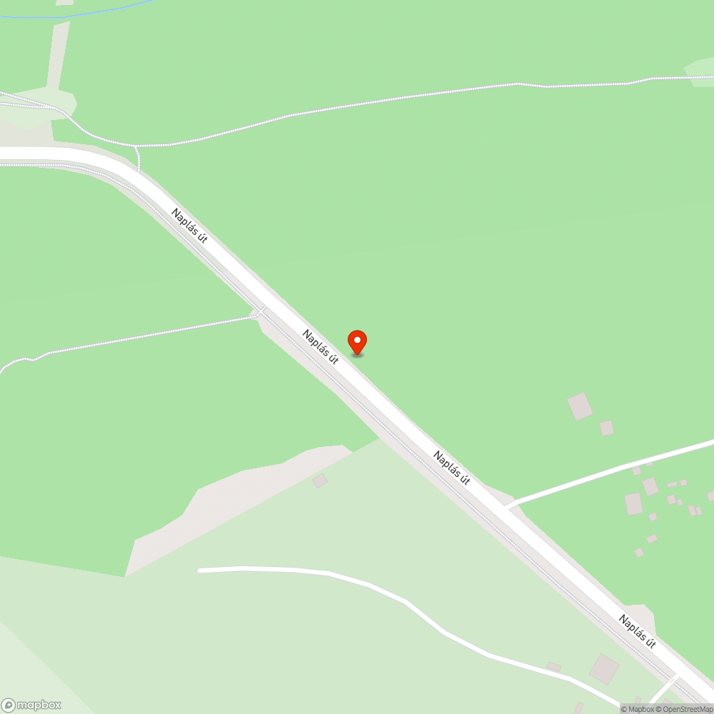 Szemét kupac a Naplás úton bejelentés helye