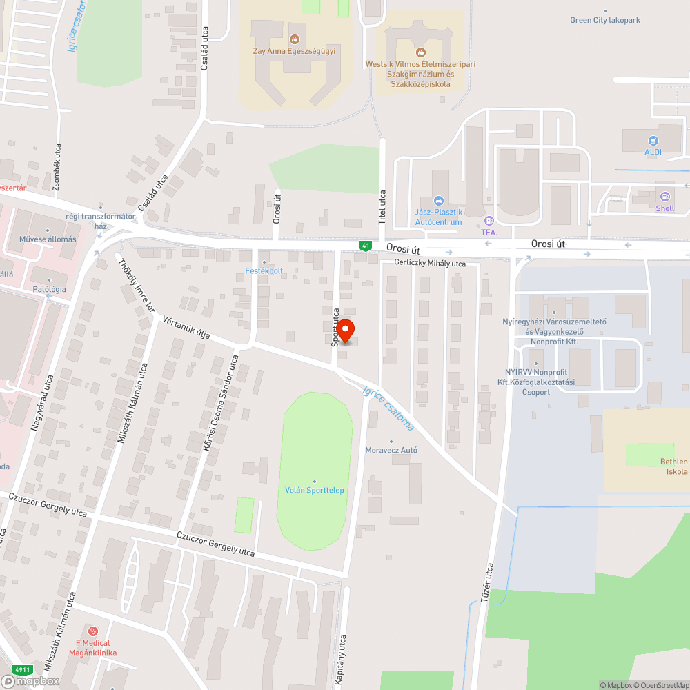 Illegális szemétlerakás bejelentés helye