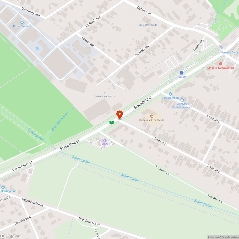 Elfeküdt bejelentés helye