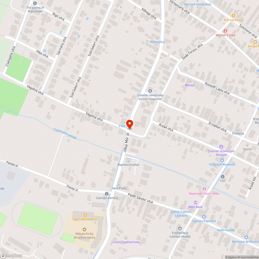 Balesetveszélyes rács bejelentés helye