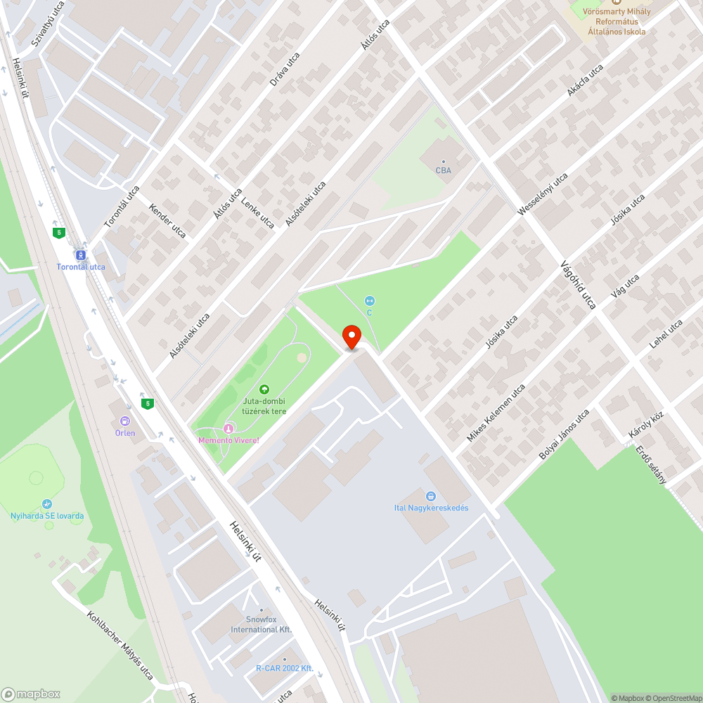 Beszakadt csatornafedél bejelentés helye