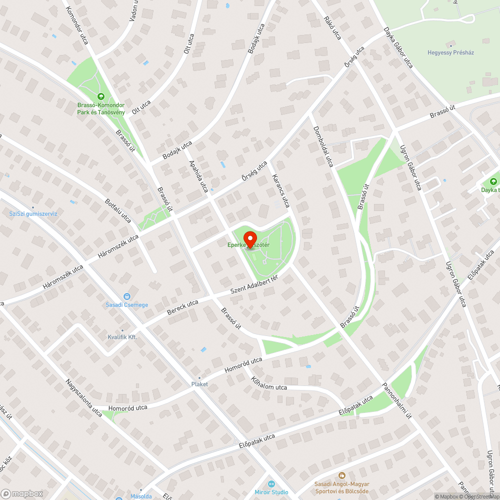 Eperke játszótér ivókút bejelentés helye