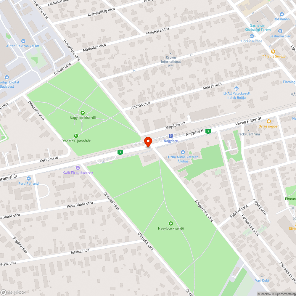 Rettenetes minőségű kerékpárút szakasz bejelentés helye