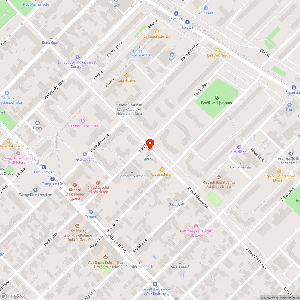 Illegálisan lerakott szemét bejelentés helye