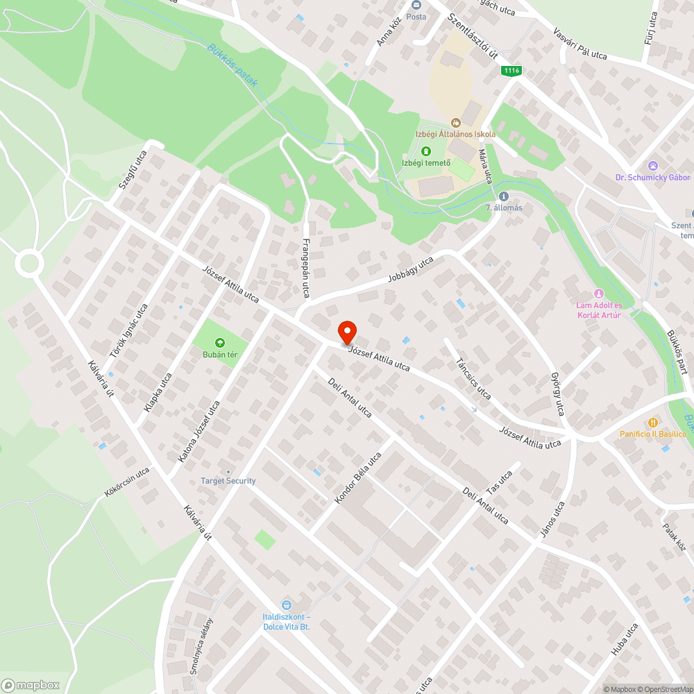 Elhagyott autó bejelentés helye